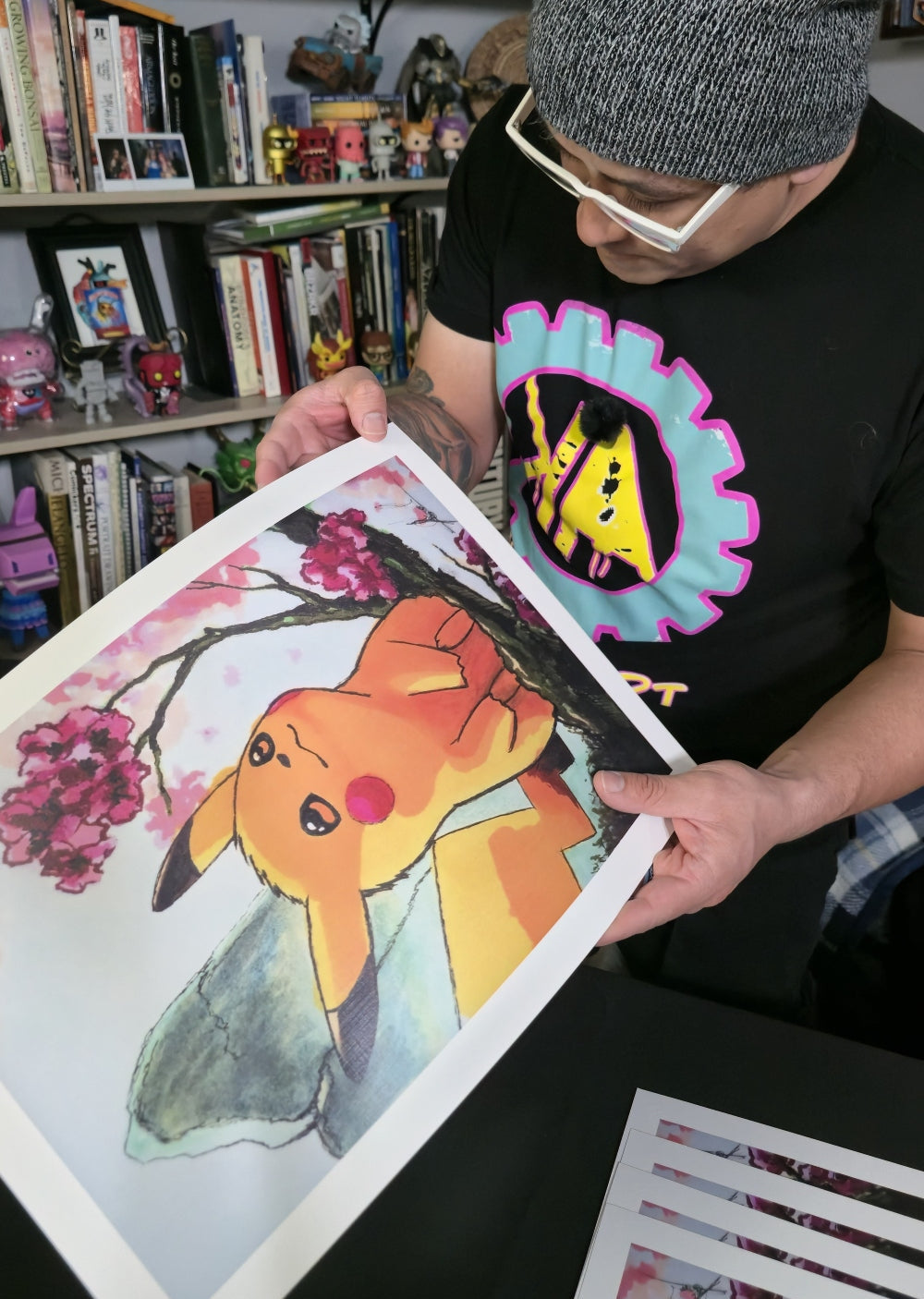 PIKACHU #25 by KAMUY ART Limited Signed 12 x 17 Art Print
