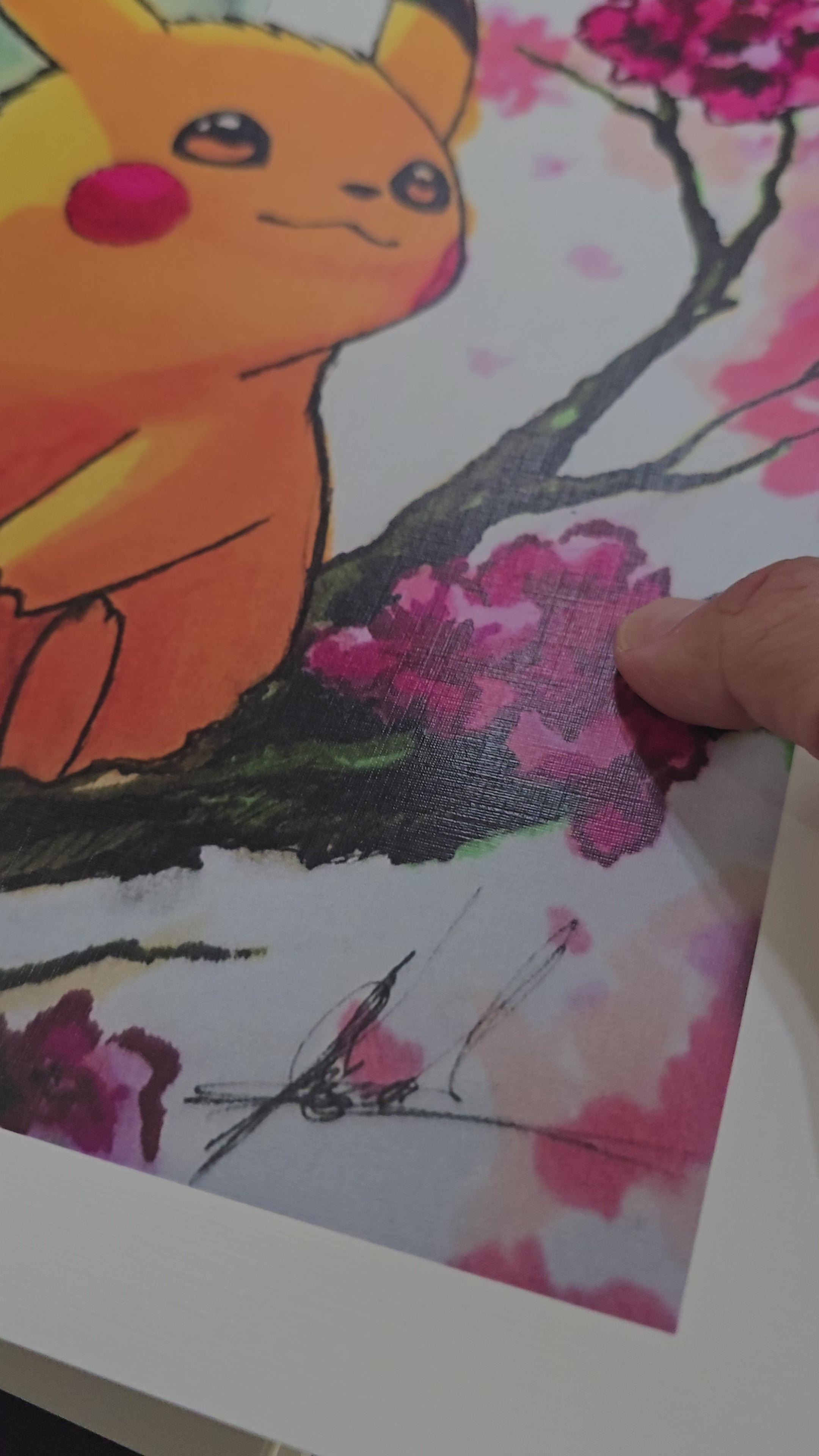 PIKACHU #25 by KAMUY ART Limited Signed 12 x 17 Art Print